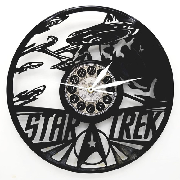 STAR TREK new world vinyl record clock - Picture 1 of 2